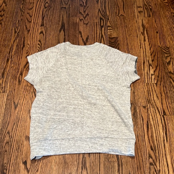 J Brand Linen blend top in a heathered grey - Picture 3 of 5